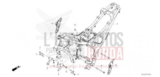 CARROSSERIE DE CHASSIS CB750ACT de 2026